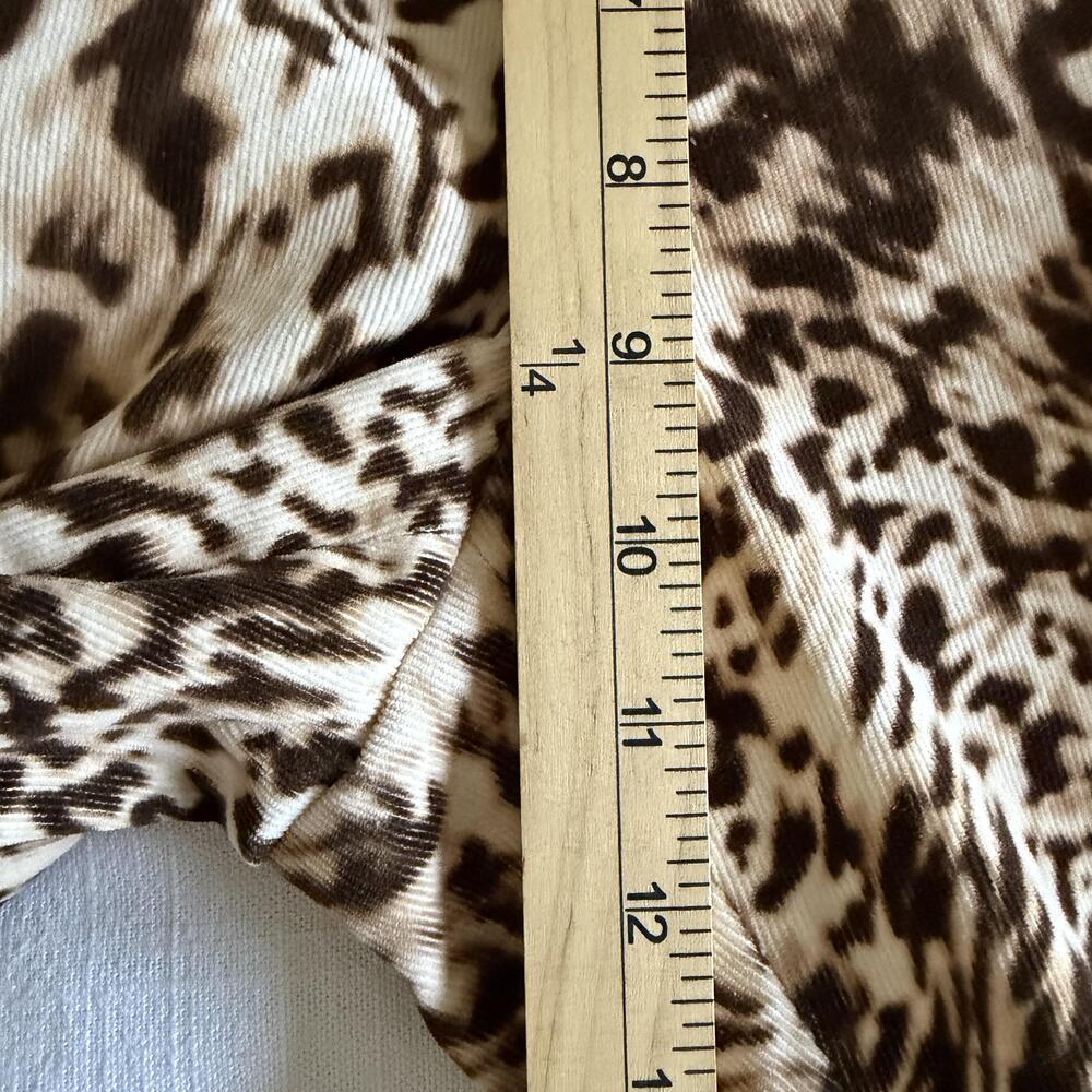 Betty Barclay Pants Womens 38 US 8 Animal Print Corduroy Bootcut Stretch Party - Picture 6 of 14